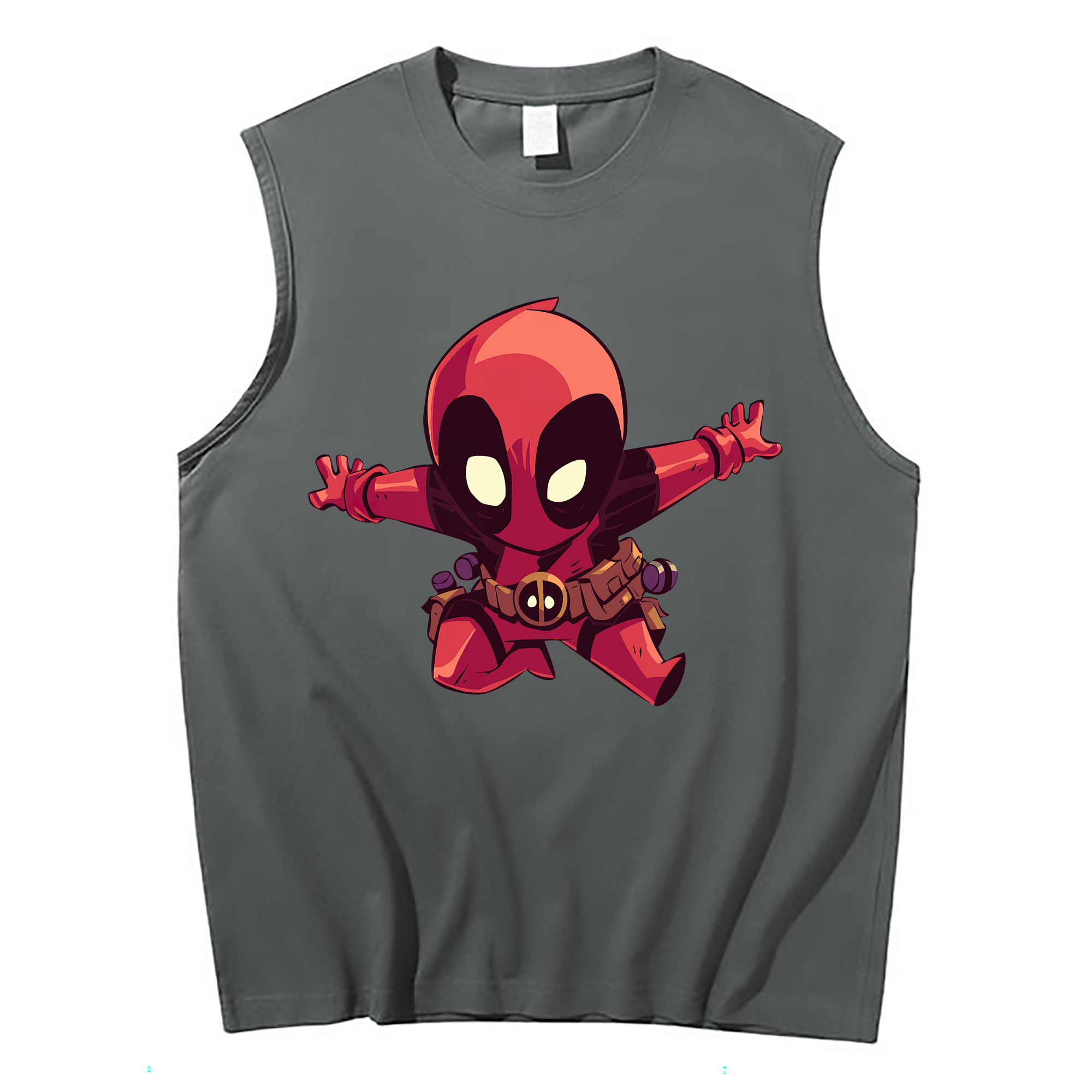 （画像用） Deadpool デッドプール コットン100％タンクトップ（フロントプリント）